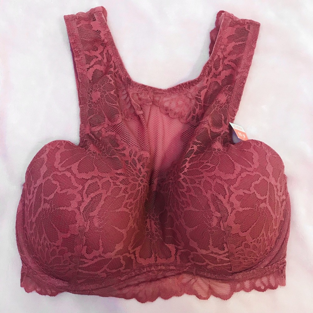 Victoria’s Secret Lace Halter Push Up Bra (M-DD)